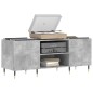 vidaXL Mueble discos madera contrachapada gris hormigón 121x38x48 cm vidaXL Mueble discos madera contrachapada gris hormigón 121x38x48 cm