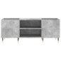 vidaXL Mueble discos madera contrachapada gris hormigón 121x38x48 cm vidaXL Mueble discos madera contrachapada gris hormigón 121x38x48 cm