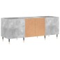 vidaXL Mueble discos madera contrachapada gris hormigón 121x38x48 cm vidaXL Mueble discos madera contrachapada gris hormigón 121x38x48 cm