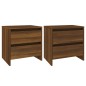 vidaXL Mesitas noche 2 uds madera ingeniería marrón 45x34,5x44,5 cm vidaXL Mesitas noche 2 uds madera ingeniería marrón 45x34,5x44,5 cm