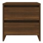 vidaXL Mesitas noche 2 uds madera ingeniería marrón 45x34,5x44,5 cm vidaXL Mesitas noche 2 uds madera ingeniería marrón 45x34,5x44,5 cm