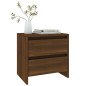 vidaXL Mesitas noche 2 uds madera ingeniería marrón 45x34,5x44,5 cm vidaXL Mesitas noche 2 uds madera ingeniería marrón 45x34,5x44,5 cm