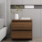 vidaXL Mesitas noche 2 uds madera ingeniería marrón 45x34,5x44,5 cm vidaXL Mesitas noche 2 uds madera ingeniería marrón 45x34,5x44,5 cm