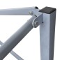 vidaXL Cenador plegable con 2 paredes verde 3x3 m