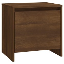 vidaXL Mesita de noche madera de ingeniería marrón roble 45x34x44,5 cm