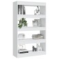 vidaXL Estantería/divisor madera de ingeniería blanco 80x30x135 cm vidaXL Estantería/divisor madera de ingeniería blanco 80x30x135 cm