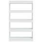vidaXL Estantería/divisor madera de ingeniería blanco 80x30x135 cm vidaXL Estantería/divisor madera de ingeniería blanco 80x30x135 cm