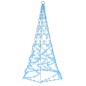 vidaXL Árbol de Navidad en asta de bandera 200 LED azul 180 cm vidaXL Árbol de Navidad en asta de bandera 200 LED azul 180 cm