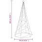 vidaXL Árbol de Navidad en asta de bandera 200 LED azul 180 cm vidaXL Árbol de Navidad en asta de bandera 200 LED azul 180 cm