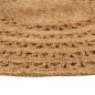 vidaXL Alfombra de área trenzada a mano redonda yute 120 cm vidaXL Alfombra de área trenzada a mano redonda yute 120 cm