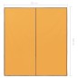 vidaXL Lona de exterior amarilla 3x2,85 m