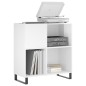 vidaXL Mueble discos madera contrachapada blanco brillo 84,5x38x89 cm vidaXL Mueble discos madera contrachapada blanco brillo 84,5x38x89 cm