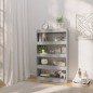 vidaXL Estantería/divisor madera ingeniería gris Sonoma 80x30x135 cm vidaXL Estantería/divisor madera ingeniería gris Sonoma 80x30x135 cm