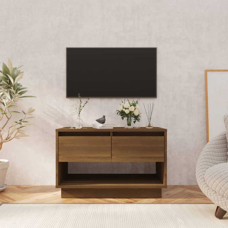 vidaXL Mueble de TV de madera de ingeniería marrón roble 70x41x44 cm