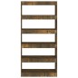 vidaXL Estantería/divisor madera ingeniería roble ahumado 80x30x166 cm vidaXL Estantería/divisor madera ingeniería roble ahumado 80x30x166 cm