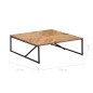 vidaXL Mesa de centro madera maciza de acacia 110x110x36 cm vidaXL Mesa de centro madera maciza de acacia 110x110x36 cm