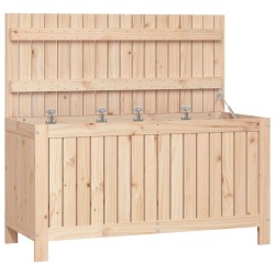 vidaXL Caja de almacenaje jardín madera maciza de pino 115x49x60 cm