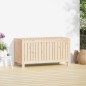 vidaXL Caja de almacenaje jardín madera maciza de pino 115x49x60 cm vidaXL Caja de almacenaje jardín madera maciza de pino 115x49x60 cm