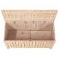 vidaXL Caja de almacenaje jardín madera maciza de pino 115x49x60 cm vidaXL Caja de almacenaje jardín madera maciza de pino 115x49x60 cm