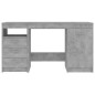 vidaXL Escritorio de madera de ingeniería gris hormigón 140x50x76 cm