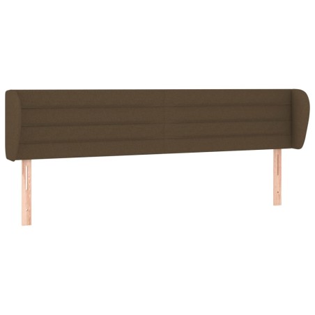 vidaXL Cabecero de tela gris oscuro 203x23x78/88 cm