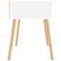 vidaXL Mesita de noche madera contrachapada blanco 40x40x56 cm vidaXL Mesita de noche madera contrachapada blanco 40x40x56 cm