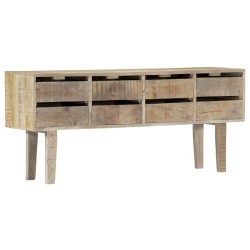 vidaXL Aparador de madera maciza de mango 140x30x60 cm
