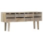 vidaXL Aparador de madera maciza de mango 140x30x60 cm vidaXL Aparador de madera maciza de mango 140x30x60 cm