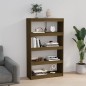 vidaXL Estantería/divisor de espacios pino marrón miel 80x30x135,5 cm vidaXL Estantería/divisor de espacios pino marrón miel 80x30x135,5 cm