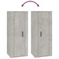vidaXL Set de muebles de TV 5 pzas madera contrachapada gris hormigón