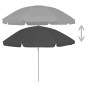 vidaXL Sombrilla de playa gris antracita 240 cm vidaXL Sombrilla de playa gris antracita 240 cm