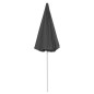 vidaXL Sombrilla de playa gris antracita 240 cm vidaXL Sombrilla de playa gris antracita 240 cm