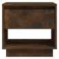 vidaXL Mesitas noche 2 uds madera ingeniería roble ahumado 45x34x44 cm vidaXL Mesitas noche 2 uds madera ingeniería roble ahumado 45x34x44 cm