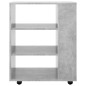vidaXL Armario ruedas madera contrachapada gris hormigón 60x35x75 cm vidaXL Armario ruedas madera contrachapada gris hormigón 60x35x75 cm