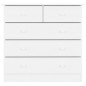 vidaXL Cómoda cajonera ALTA madera maciza pino blanco 77x35x73 cm