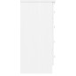 vidaXL Cómoda cajonera ALTA madera maciza pino blanco 77x35x73 cm