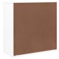 vidaXL Cómoda cajonera ALTA madera maciza pino blanco 77x35x73 cm