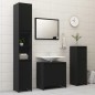 vidaXL Juego de muebles de baño 3 pzas madera de ingeniería negro vidaXL Juego de muebles de baño 3 pzas madera de ingeniería negro