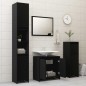 vidaXL Juego de muebles de baño 3 pzas madera de ingeniería negro vidaXL Juego de muebles de baño 3 pzas madera de ingeniería negro