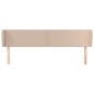 vidaXL Cabecero de cuero sintético color capuchino 203x23x78/88 cm vidaXL Cabecero de cuero sintético color capuchino 203x23x78/88 cm