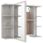 vidaXL Juego muebles de baño 4 pzas madera de ingeniería gris hormigón vidaXL Juego muebles de baño 4 pzas madera de ingeniería gris hormigón
