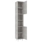 vidaXL Juego muebles de baño 4 pzas madera de ingeniería gris hormigón vidaXL Juego muebles de baño 4 pzas madera de ingeniería gris hormigón