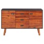 vidaXL Aparador de madera maciza de acacia y MDF 110x35x70 cm vidaXL Aparador de madera maciza de acacia y MDF 110x35x70 cm