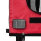 vidaXL Remolque de bicicleta mascotas hierro tela Oxford rojo gris vidaXL Remolque de bicicleta mascotas hierro tela Oxford rojo gris
