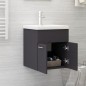 vidaXL Mueble con lavabo madera de ingeniería gris vidaXL Mueble con lavabo madera de ingeniería gris