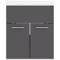 vidaXL Mueble con lavabo madera de ingeniería gris vidaXL Mueble con lavabo madera de ingeniería gris