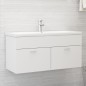 vidaXL Mueble con lavabo madera de ingeniería blanco vidaXL Mueble con lavabo madera de ingeniería blanco