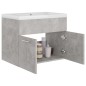vidaXL Mueble con lavabo madera de ingeniería gris hormigón vidaXL Mueble con lavabo madera de ingeniería gris hormigón