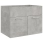 vidaXL Mueble con lavabo madera de ingeniería gris hormigón vidaXL Mueble con lavabo madera de ingeniería gris hormigón