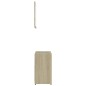vidaXL Juego de muebles de baño 3 pzas madera ingeniería roble Sonoma